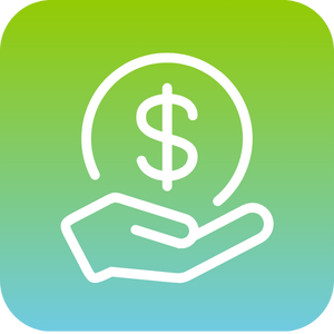 Icon with a dollar sign, symbolizing compensation alignment